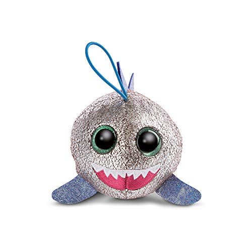 NICI 46874 NICIdoos BallBies Hai mit Loop 9 cm – Kuscheltier Hai für Kinder & Erwachsene ab 3 Jahren – Gemütliches Schmusetier mit großen Glitzeraugen zum Spielen, Sammeln & Kuscheln von NICI