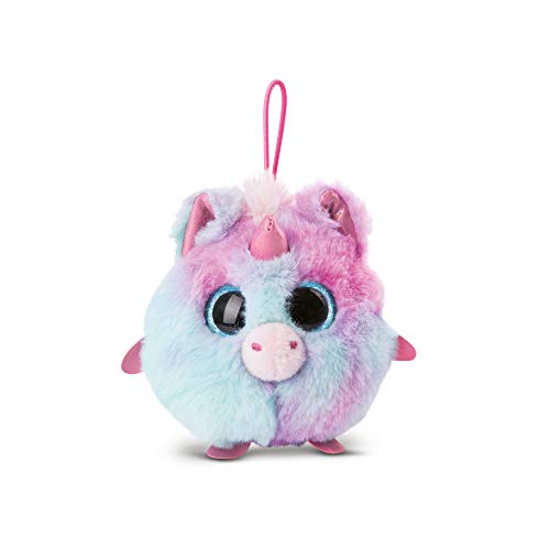 NICI 46881 NICIdoos BallBies Einhorn mit Loop 9 cm – Kuscheltier Einhorn für Kinder & Erwachsene ab 3 Jahren – Flauschiges Schmusetier mit großen Glitzeraugen zum Spielen, Sammeln & Kuscheln von NICI