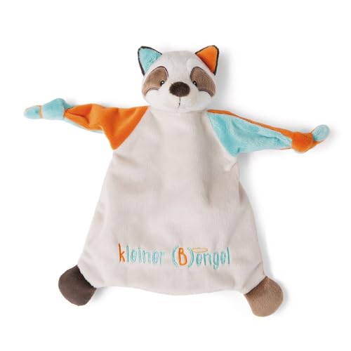 NICI Schmusetuch Waschbär Kleiner Bengel 25x25 cm – Schnuffeltuch ab 0+ Monaten – Kuscheltuch für Babys & Kleinkinder – Baby Kuscheltier/Schnuffeltuch – Schmusetuch für Mädchen & Jungen von NICI