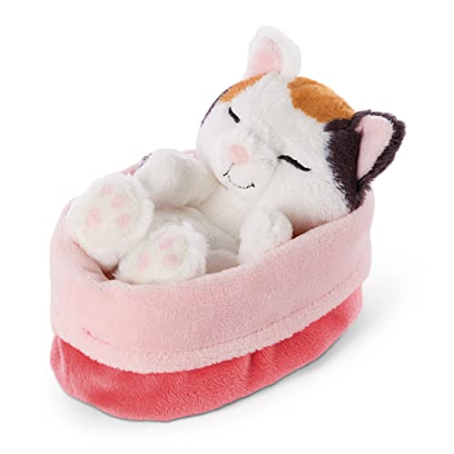 NICI 47143 Kuscheltier rot-rosanem Körbchen 16 cm – Sleeping Kitties Plüschtier Mädchen, Jungen & Babys – Stofftier Katze zum Kuscheln, Spielen & Schlafen – Gemütliches Schmusetier, Creme NICI 47143 Kuscheltier rot-rosanem Körbchen 16 cm – Sleeping Kitties Plüschtier Mädchen, Jungen & Babys – Stofftier Katze zum Kuscheln, Spielen & Schlafen – Gemütliches Schmusetier, Creme von NICI
