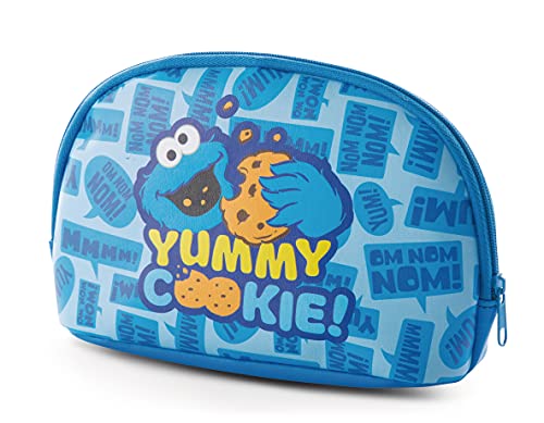 NICI 47251 Mäppchen Krümelmonster Yummy Cookie 19x11x5cm-Sesamstraße, blau/orange, 19 x 11 x 9,5cm von NICI