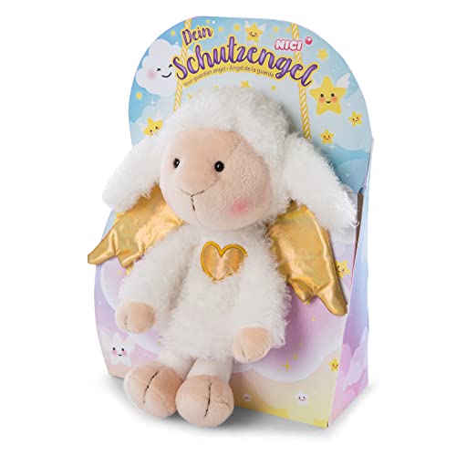 Kuscheltier Schutzengel La La Lammie 30cm mit goldenem Herz & Flügeln in Geschenkbox – Schaf-Engel Plüschtier für Mädchen, Jungen & Babys – Stofftier zum Kuscheln, Spielen & Schenken Kuscheltier Schutzengel La La Lammie 30cm mit goldenem Herz & Flügeln in Geschenkbox – Schaf-Engel Plüschtier für Mädchen, Jungen & Babys – Stofftier zum Kuscheln, Spielen & Schenken von NICI
