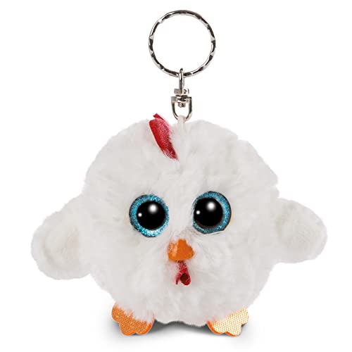 NICI Glubschis: Das Original – Glubschis Schlüsselanhänger Henne Henlou 9 cm – Huhn Kuscheltieranhänger mit Schlüsselring für Schlüsselband, Schlüsselbund & Schlüsselhalter – Taschenanhänger von NICI
