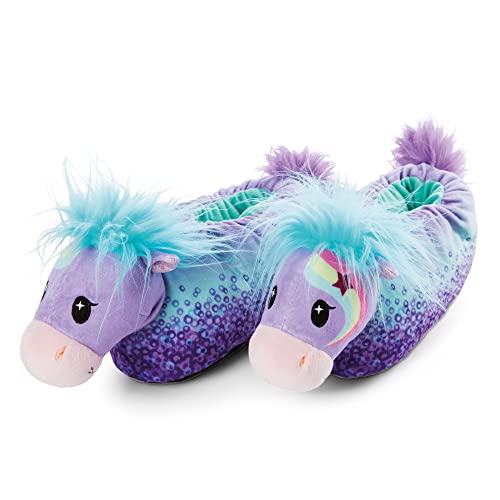 NICI Hausschuhe Pony Starjumper Gr. 38-41 (L) –Plüsch-Hauschuhe rutschfest – Warme Kuscheltier Hausschuhe für Jungen, Mädchen & Erwachsene – Tier-Schuhe mit Anti-Rutsch Sohle – Slippers von NICI