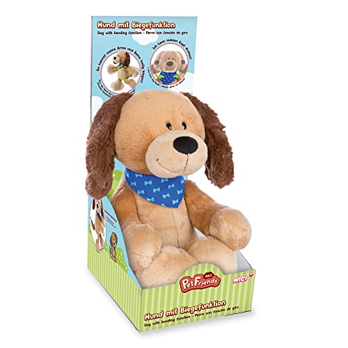 NICI Kuscheltier Hund Barky 30cm I Plüschtier mit biegbaren Gliedmaßen I Flauschiges Spielzeug in Geschenkverpackung für Kuscheltierliebhaber – 48183 von NICI