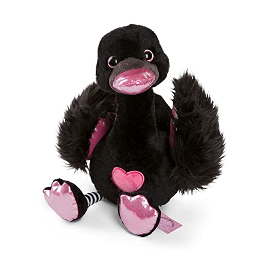 NICI Kuscheltier Love Schwan 35 cm schwarz I Plüschtier für Mädchen, Jungen & Babys I Flauschiges Stofftier zum Kuscheln, Spielen & Schlafen – 48269 von NICI