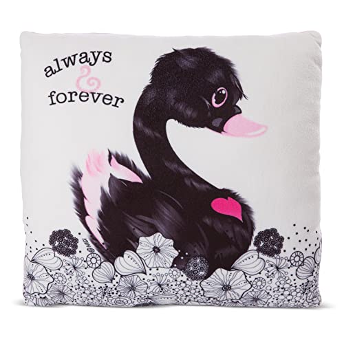 NICI Kuscheltierkissen Love Schwan schwarz 30x30cm quadratisch I Kuschelkissen Schwan für Jungen, Mädchen &Babys I Flauschiges Plüschtier-Kissen–48275 NICI Kuscheltierkissen Love Schwan schwarz 30x30cm quadratisch I Kuschelkissen Schwan für Jungen, Mädchen &Babys I Flauschiges Plüschtier-Kissen–48275 von NICI