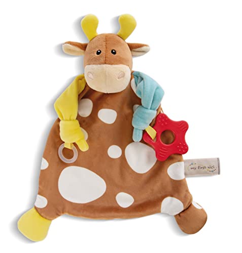 NICI Schmusetuch Kuh 25 x 25 cm – niedliches Schnuffeltuch ab 0 + Monaten, Kuscheltuch für Mädchen, Jungen & Babys, 48892, tolle Geschenkidee, beige von NICI