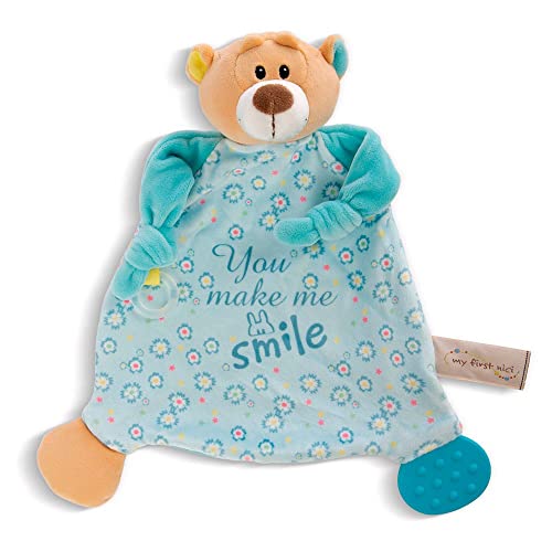 NICI Schmusetuch Bär 25 x 25 cm – niedliches Schnuffeltuch ab 0 + Monaten, Kuscheltuch für Mädchen, Jungen & Babys, 48895, tolle Geschenkidee, beige von NICI