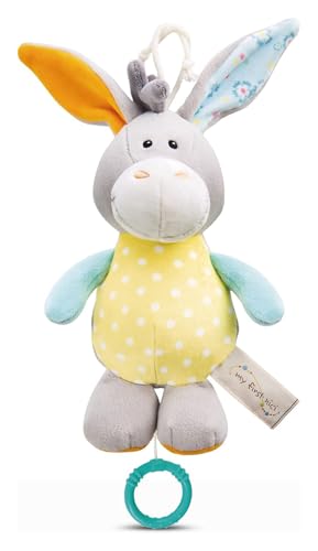 NICI Spieluhr Esel 18 cm – Baby Spielzeug aus weichem Plüsch zur Befestigung an Kinderwagen oder Babybett, niedliches Kuscheltier für Babys & Kleinkinder, 48901, tolle Geschenkidee, grau NICI Spieluhr Esel 18 cm – Baby Spielzeug aus weichem Plüsch zur Befestigung an Kinderwagen oder Babybett, niedliches Kuscheltier für Babys & Kleinkinder, 48901, tolle Geschenkidee, grau von NICI