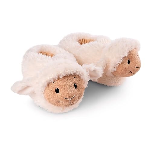 NICI 49041 Schaf Sheepmila Größe (M) 34-37 beige-Nachhaltige warme Kuscheltier Hausschuhe für Jungen und Mädchen – Tier-Schuhe mit Anti-Rutsch Sohle – Slippers, 34-34(M) von NICI