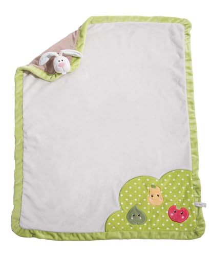 NICI 49046 Baby Schmuse-Hase 75x100cm bunt-Kuscheldecke für Babys & Kinder-Flauschige Plüschdecke-Warme Decke für Mädchen & Jungen von NICI