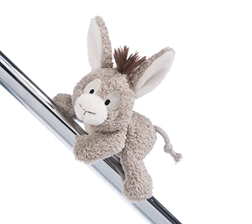 NICI 49191 MagNICI Esel Donkeylee 12cm grau-Nachhaltiges Kuscheltier mit Magnet – Magnettier für Kühlschrank, Tafel, Metall & vieles mehr tolle Geschenkidee von NICI