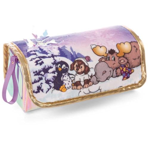 NICI 49343 Pinguin Mäppchen zum Rollen Cosy Winter 19x7x7cm bunt-Aus nachhaltiger Herstellung-tolle Geschenkidee von NICI