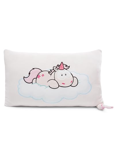 NICI Kuschelkissen Einhorn Theodor Soft I Flauschiges Kuscheltierkissen Einhorn für Mädchen, Jungen & Babys I Rechteckiges Stofftierkissen I 43 x 25cm – 49489 von NICI