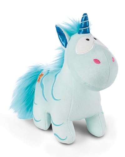 NICI 49710 Kuscheltier Einhorn Aquario 32cm stehend blau-Nachhaltiges Stofftier aus weichem Plüsch, niedliches Plüschtier zum Kuscheln und Spielen, für Kinder & Erwachsene-tolle Geschenkidee von NICI