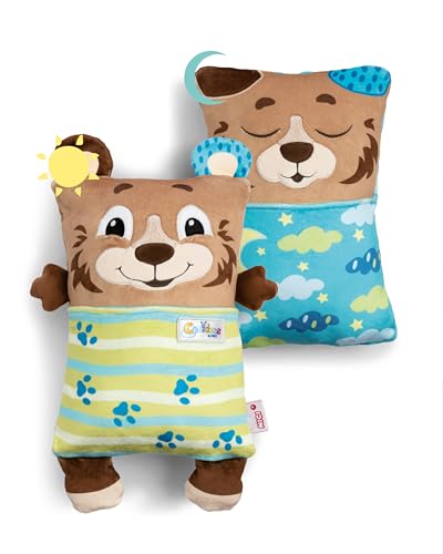 NICI Cosidoo Kuscheltier Bär mit Wendefunktion 30x20cm - braun - Weiches Plüschtier – Für kleine Kuscheltierliebhaber zum Kuscheln & Spielen. Ideal für Zuhause, den Kindergarten oder unterwegs - 62293 von NICI