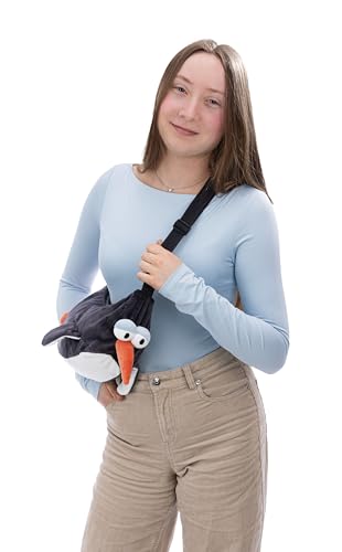 NICI Crossbody Tasche Pinguin Jorge Thunder 30x18x9cm - grau - Stylische und praktische Umhängetasche in niedlicher Pinguinform für Mädchen und Teenager, Fans Geschenk | 62458 NICI Crossbody Tasche Pinguin Jorge Thunder 30x18x9cm - grau - Stylische und praktische Umhängetasche in niedlicher Pinguinform für Mädchen und Teenager, Fans Geschenk | 62458 von NICI