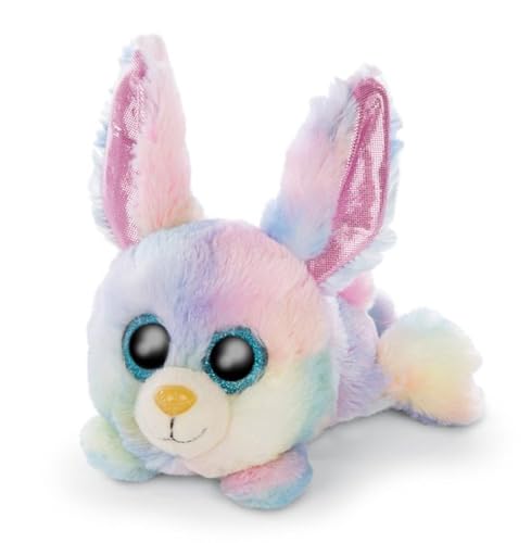 NICI Glubschis: Das Original – Glubschis Hase Rainbow Candy 15cm – Liegender Kuscheltier Hase mit großen Augen – Flauschiges Plüschtier mit großen Glitzeraugen – Schmusetier für Kuscheltierliebhaber NICI Glubschis: Das Original – Glubschis Hase Rainbow Candy 15cm – Liegender Kuscheltier Hase mit großen Augen – Flauschiges Plüschtier mit großen Glitzeraugen – Schmusetier für Kuscheltierliebhaber von NICI