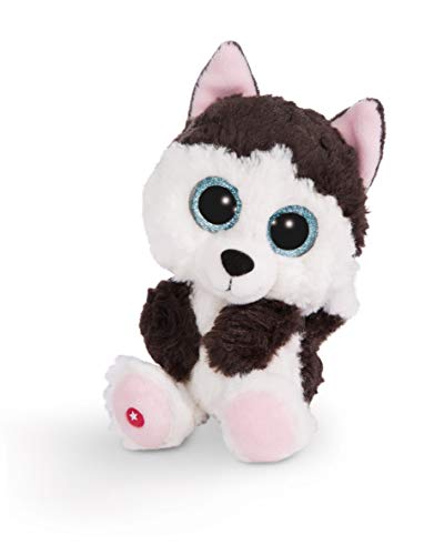 NICI Glubschis: Das Original – Glubschis Husky Barkley 15 cm – Kuscheltier Hund mit großen Augen – Flauschiges Plüschtier mit großen Glitzeraugen – Schmusetier für Kuscheltierliebhaber – 45558 von NICI