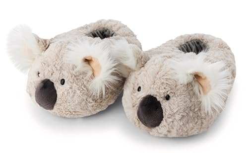 NICI Hausschuhe Koala Karbor 40-43 (L) - grau - Warme Kuscheltier Hausschuhe aus Plüsch für Kinder und Erwachsene, Tier-Schuhe mit Anti-Rutsch Sohle, Slippers | 62343 von NICI