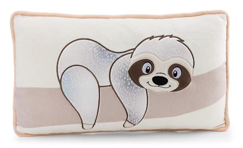NICI Kissen Faultier Izzy Icetumbler 43x25cm - beige - Flauschiges Kuscheltierkissen für Kinder und Erwachsene, Plüschkissen ideal für Zuhause, Kindergarten oder unterwegs | 62446 von NICI