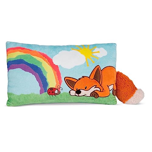 NICI Kissen Fuchs Fridalie 43 x 25 cm – rechteckiges Kuschelkissen aus weichem Plüsch, Dekokissen mit Fuchs, Marienkäfer und Regenbogen für Kinder & Erwachsene, 49163, tolle Geschenkidee, bunt NICI Kissen Fuchs Fridalie 43 x 25 cm – rechteckiges Kuschelkissen aus weichem Plüsch, Dekokissen mit Fuchs, Marienkäfer und Regenbogen für Kinder & Erwachsene, 49163, tolle Geschenkidee, bunt von NICI