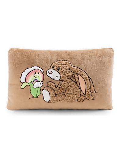 NICI Kissen Hase Lopino 43x25cm - braun - Flauschiges Kuscheltierkissen für Jungen, Mädchen, Babys und Kuscheltierliebhaber, ideal für Zuhause, Kindergarten oder unterwegs | 62335 von NICI