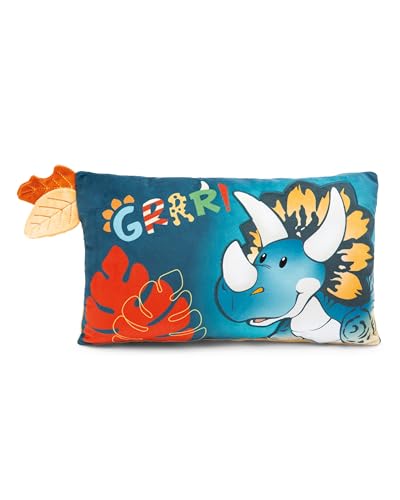 NICI Kuschelkissen Dino Cerastupsy 43 x 25cm - Flauschiges Dinosaurier Kuscheltierkissen für Mädchen, Jungen & Babys, Rechteckiges Stofftierkissen – 49470 NICI Kuschelkissen Dino Cerastupsy 43 x 25cm - Flauschiges Dinosaurier Kuscheltierkissen für Mädchen, Jungen & Babys, Rechteckiges Stofftierkissen – 49470 von NICI