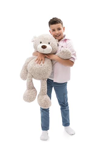 NICI Kuscheltier Bär Finni 70cm - grau - Weiches Plüschtier – niedliches Stofftier zum Kuscheln & Spielen – tolle Geschenkidee für Kinder & Erwachsene | 62325 von NICI