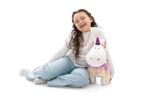 NICI Kuscheltier Einhorn Sweety Rainbow 45cm - Weiss - Weiches Plüschtier – niedliches Stofftier zum Kuscheln & Spielen – tolle Geschenkidee für Kinder & Erwachsene | 61910 von NICI