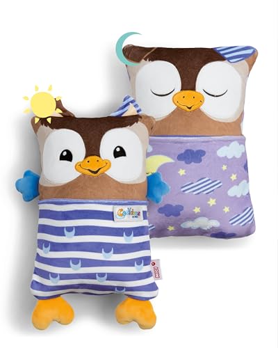 NICI Kuscheltier Eule mit Wendefunktion 30x20cm - braun - Weiches Plüschtier – Für kleine Kuscheltierliebhaber zum Kuscheln & Spielen. Ideal für Zuhause, den Kindergarten oder unterwegs | 62295 von NICI