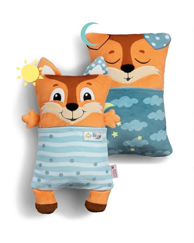 NICI Kuscheltier Fuchs mit Wendefunktion 30x20cm - orange - Weiches Plüschtier – Für kleine Kuscheltierliebhaber zum Kuscheln & Spielen. Ideal für Zuhause, den Kindergarten oder unterwegs | 62290 von NICI
