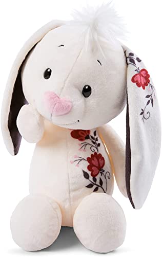 NICI Kuscheltier Hase 35cm mit romantischem Tattoo-Druck auf Ohr – Hase Plüschtier für Mädchen, Jungen & Babys – Flauschiges Stofftier zum Kuscheln, Spielen & Schenken – Kuscheliges Schmusetier von NICI