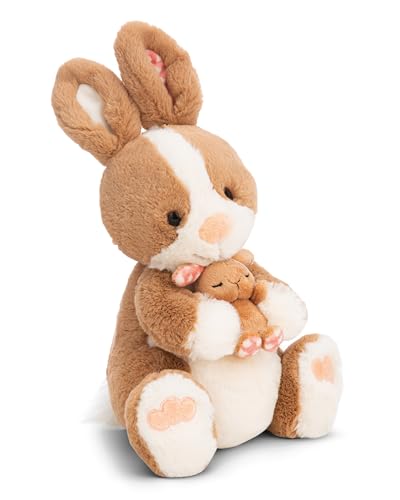 NICI Kuscheltier Hase Hopsala & sein Kleiner 35cm - braun - Stofftier aus weichem Plüsch, niedliches Plüschtier zum Kuscheln und Spielen, für Kinder & Erwachsene, tolle Geschenkidee - 61634 NICI Kuscheltier Hase Hopsala & sein Kleiner 35cm - braun - Stofftier aus weichem Plüsch, niedliches Plüschtier zum Kuscheln und Spielen, für Kinder & Erwachsene, tolle Geschenkidee - 61634 von NICI