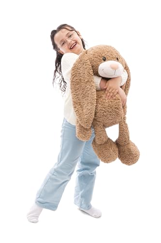 NICI Kuscheltier Hase Lopino 70cm - braun - Weiches Plüschtier – niedliches Stofftier zum Kuscheln & Spielen – tolle Geschenkidee für Kinder & Erwachsene | 62326 von NICI