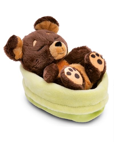 NICI Kuscheltier Hund braun 12cm schlafend im Körbchen NICI Kuscheltier Hund braun 12cm schlafend im Körbchen von NICI