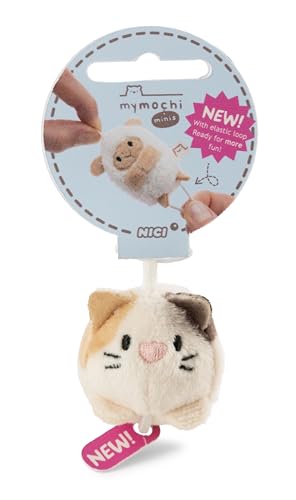 NICI Kuscheltier Katze Angy 5cm - beige - Weiches Plüschtier – niedliches Stofftier zum Kuscheln & Spielen – tolle Geschenkidee für Kinder & Erwachsene | 62377 von NICI