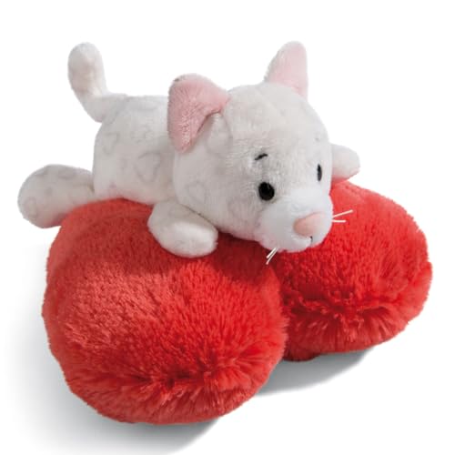 NICI Kuscheltier Love Katze Herzig 13cm liegend auf von NICI