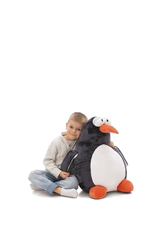 NICI Kuscheltier Pinguin Jorge Thunder 60cm - grau - Weiches Plüschtier – niedliches Stofftier zum Kuscheln & Spielen – tolle Geschenkidee für Kinder & Erwachsene | 62436 NICI Kuscheltier Pinguin Jorge Thunder 60cm - grau - Weiches Plüschtier – niedliches Stofftier zum Kuscheln & Spielen – tolle Geschenkidee für Kinder & Erwachsene | 62436 von NICI