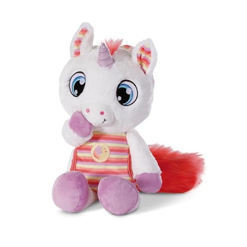 NICI Kuscheltier Schlafmützen Einhorn Myala 22 cm – Flauschiges Stofftier mit gestreiftem Pyjama als Einschlafhilfe für Mädchen, Jungen & Babys, 48884, tolle Geschenkidee, weiß, 22cm NICI Kuscheltier Schlafmützen Einhorn Myala 22 cm – Flauschiges Stofftier mit gestreiftem Pyjama als Einschlafhilfe für Mädchen, Jungen & Babys, 48884, tolle Geschenkidee, weiß, 22cm von NICI