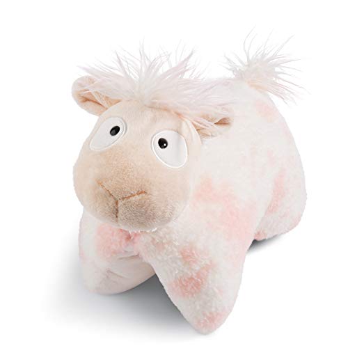 NICI Kuscheltierkissen Baby Cloudi, 2 in 1 Kuschelkissen für Mädchen, Jungen & Babys, Flauschiges Stofftier, Lama Kuscheltier & Kissen I 45408, weiß/braun, 34x26 cm (1er Pack) von NICI