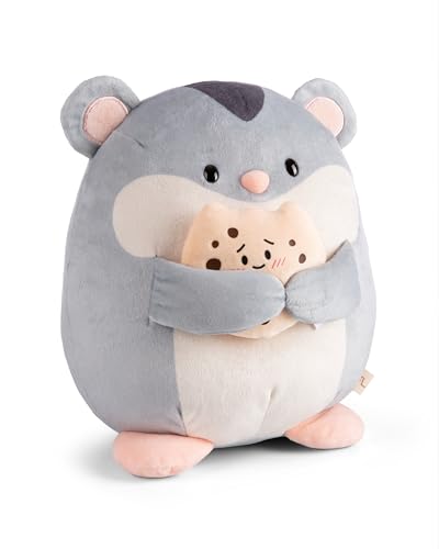 NICI MYMOCHI Kuscheltier Hamster Shai 27cm mit Keks grau - Stofftier aus weichem Plüsch, niedliches Plüschtier zum Kuscheln und Spielen, für Kinder & Erwachsene, tolle Geschenkidee - 61156 NICI MYMOCHI Kuscheltier Hamster Shai 27cm mit Keks grau - Stofftier aus weichem Plüsch, niedliches Plüschtier zum Kuscheln und Spielen, für Kinder & Erwachsene, tolle Geschenkidee - 61156 von NICI
