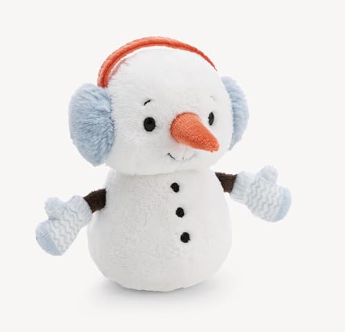 NICI Plüschfigur Schneemann 15cm - weiß - Weiches Plüschschneemann – Flauschige Stofffigur zum Kuscheln & Spielen – tolle Geschenkidee für Kinder & Erwachsene | 62410 von NICI