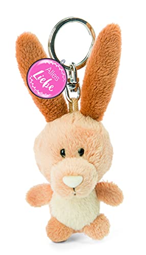 NICI Schlüsselanhänger Hase 7cm mit Anhänger Alles Liebe – Glücksbringer Hasen-Anhänger für Schlüsselband, Schlüsselbund & Schlüsselkette, Braun/Beige NICI Schlüsselanhänger Hase 7cm mit Anhänger Alles Liebe – Glücksbringer Hasen-Anhänger für Schlüsselband, Schlüsselbund & Schlüsselkette, Braun/Beige von NICI