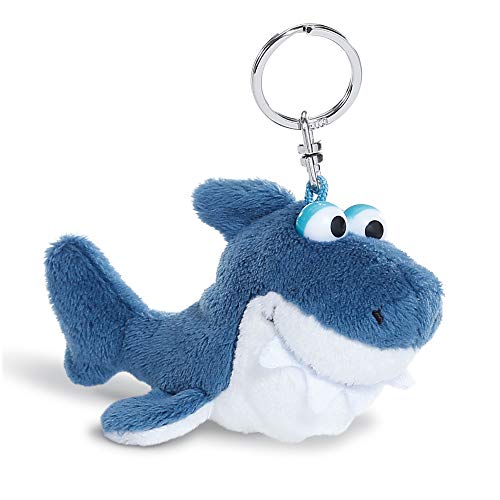 NICI Schlüsselanhänger Kuscheltier Hai 10 cm – Plüschtier Hai Kuscheltieranhänger mit Schlüsselring für Schlüsselband, Schlüsselbund, Schlüsselhalter & Schlüsselkette – Hai Taschenanhänger – 45351 von NICI