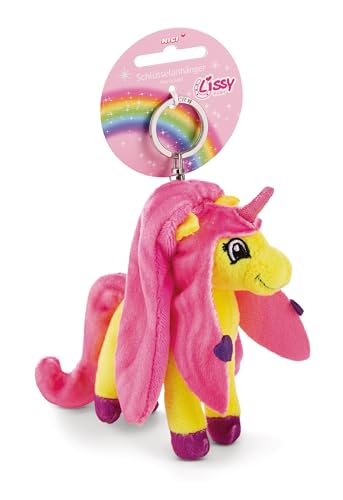 NICI 49965 Schlüsselanhänger Lissy Pony Einhorn Dilara 10cm Plüsch-Begleiter Kuscheltieranhänger mit Schlüsselring für Schlüsselband, Schlüsselbund & Schlüsselhalter, gelb-pink NICI 49965 Schlüsselanhänger Lissy Pony Einhorn Dilara 10cm Plüsch-Begleiter Kuscheltieranhänger mit Schlüsselring für Schlüsselband, Schlüsselbund & Schlüsselhalter, gelb-pink von NICI