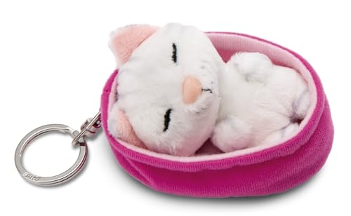 NICI Schlüsselanhänger Sleeping Pets Katze weiß von NICI