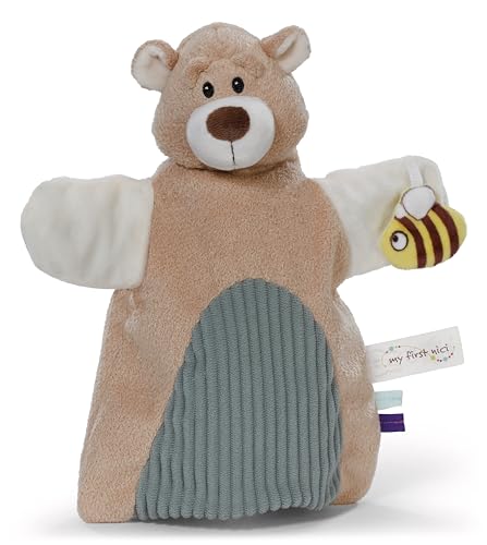 NICI Schmusetuch Handpuppe Bär 2in1 26x25cm - beige - Kuscheltuch für Babys & Kleinkinder – Baby Schnuffeltuch zum Spielen, Greifen, Knuddeln und Entdecken | 61856 NICI Schmusetuch Handpuppe Bär 2in1 26x25cm - beige - Kuscheltuch für Babys & Kleinkinder – Baby Schnuffeltuch zum Spielen, Greifen, Knuddeln und Entdecken | 61856 von NICI
