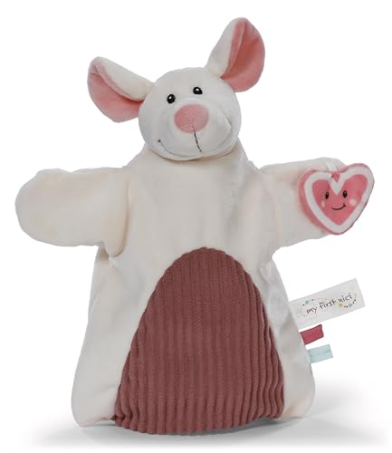 NICI Schmusetuch Handpuppe Maus 2in1 26x25cm - weiß - Kuscheltuch für Babys & Kleinkinder – Baby Schnuffeltuch zum Spielen, Greifen, Knuddeln und Entdecken | 61857 NICI Schmusetuch Handpuppe Maus 2in1 26x25cm - weiß - Kuscheltuch für Babys & Kleinkinder – Baby Schnuffeltuch zum Spielen, Greifen, Knuddeln und Entdecken | 61857 von NICI